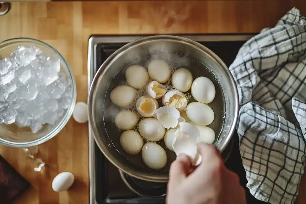 Boiling and Peeling Eggs