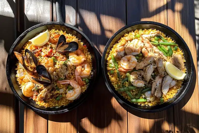 Paella de mariscos and Paella Valenciana – Know the ultimate Difference! Paella de mariscos and Paella Valenciana – Know the ultimate Difference!