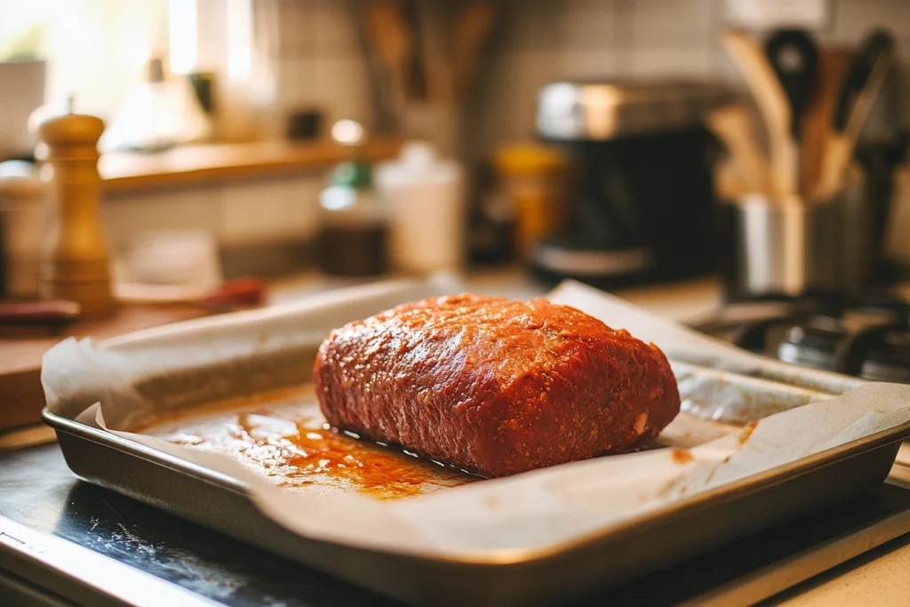 Juicy Meatloaf baked