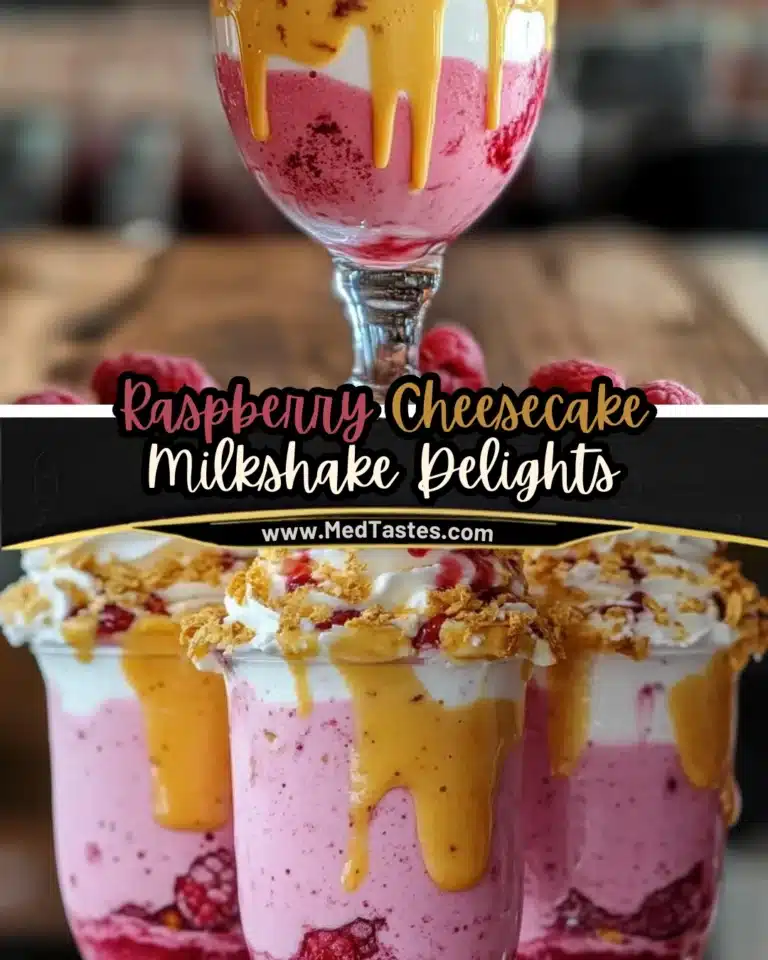 Raspberry Cheesecake Milshake Delights