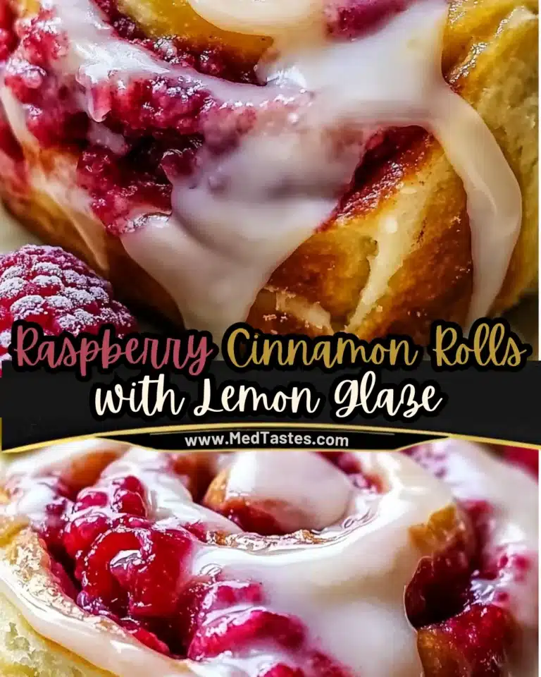 Raspberry Cinnamon Rolls with Lemon Glaze