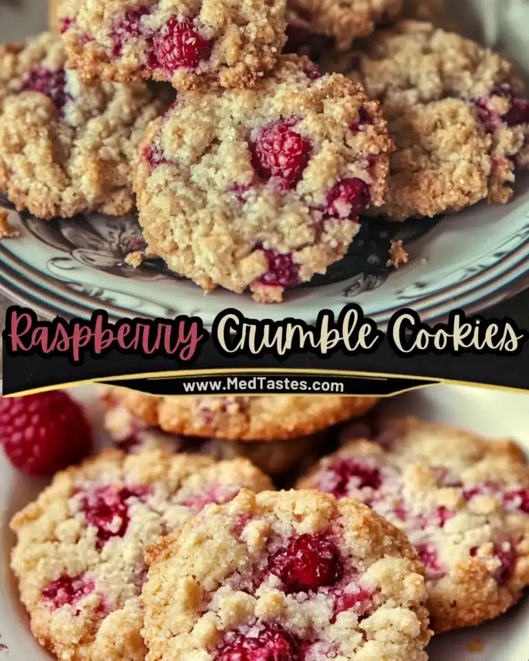 Raspberry Crumble Cookies