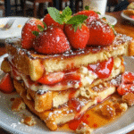 Strawberry Cheesecake Stuffed French Toast
