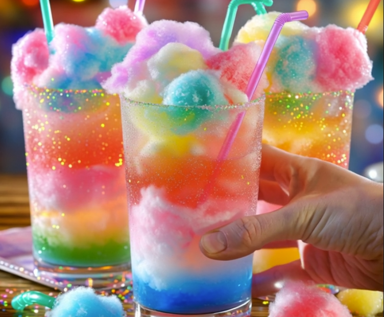 Christmas Aurora Cotton Candy Punch