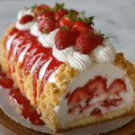 Homemade Strawberry Shortcake Cheesecake