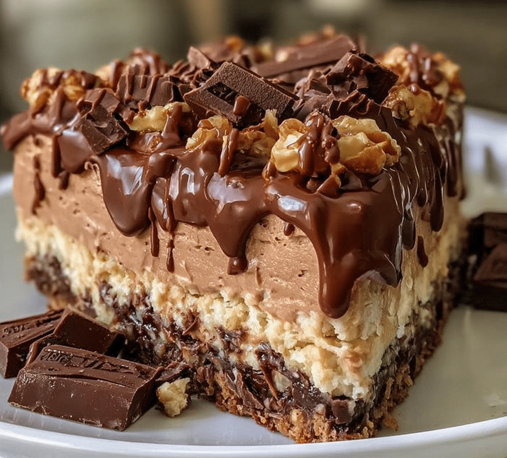 No-Bake German Chocolate Cheesecake
