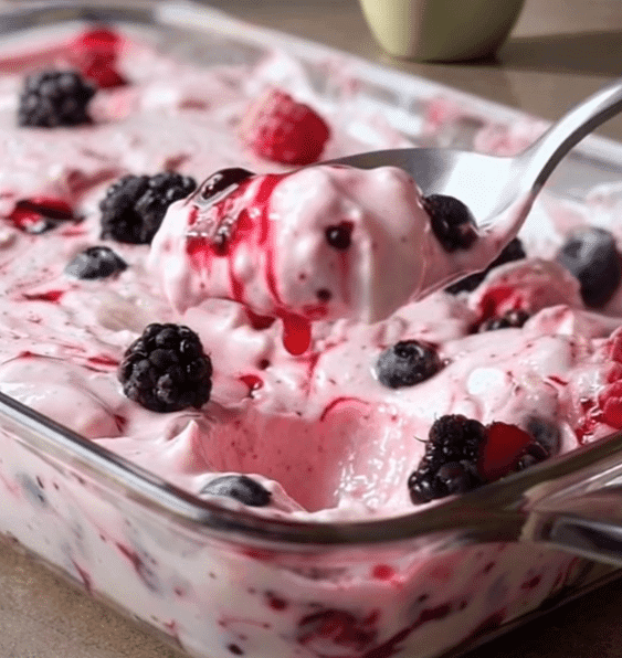 Creamy Frozen Berry Delight