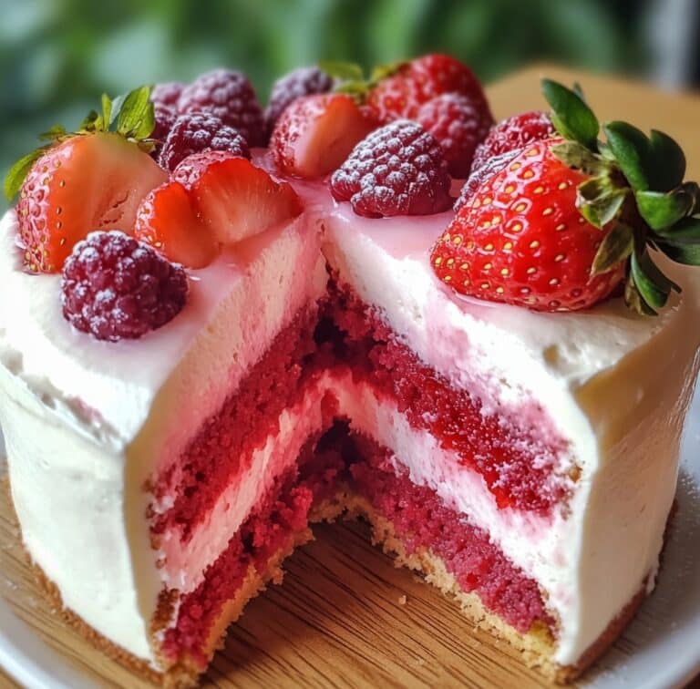 Southern Strawberry Cream Cheese Butter Cake