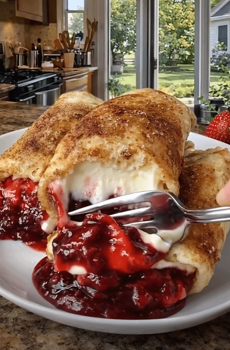 Strawberry Cheesecake Chimichangas