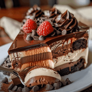 Triple Chocolate Mousse Cheesecake