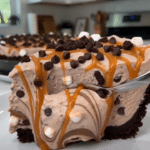 Easy No-Bake Chocolate Caramel Fluff Pie Delight 2 videoframe 4852