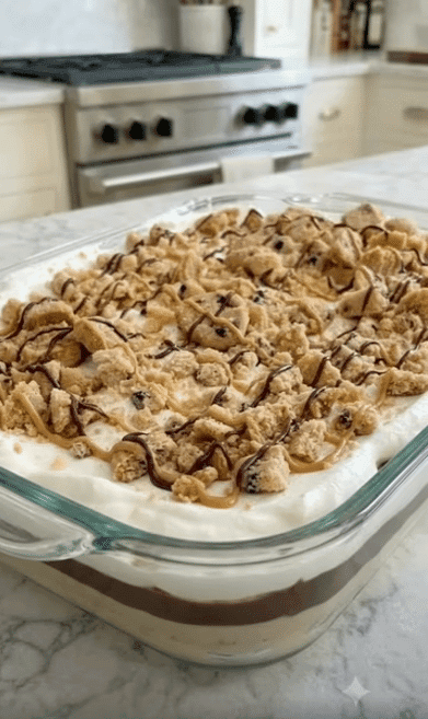 Chocolate Chip Cookie Peanut Butter Pie