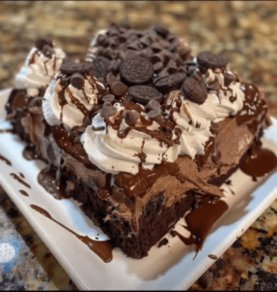 Death By Chocolate Poke Cake
