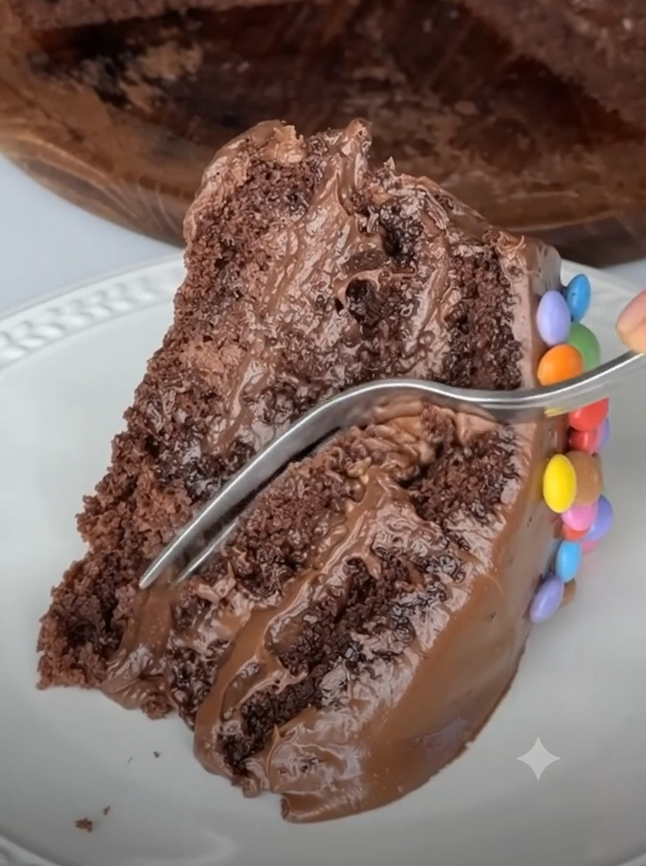 Moist Chocolate Cake with Mascarpone Cream