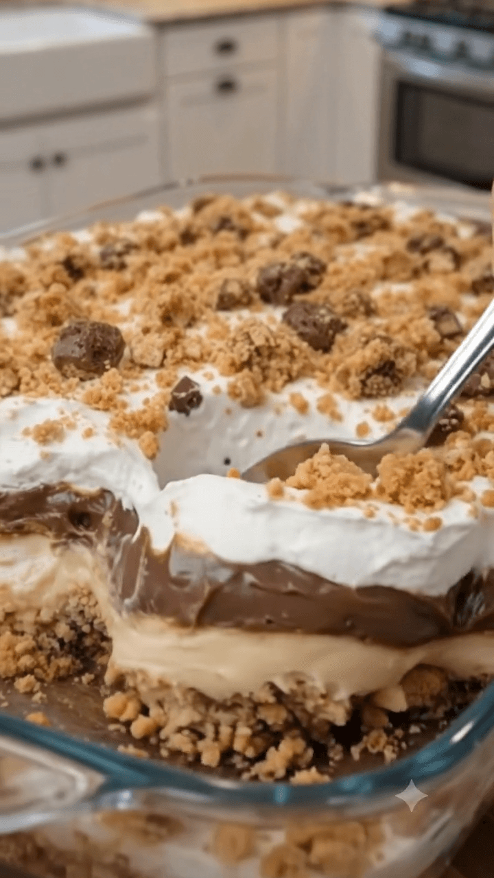 No-Bake Chocolate Chip Cookie Peanut Butter Pie